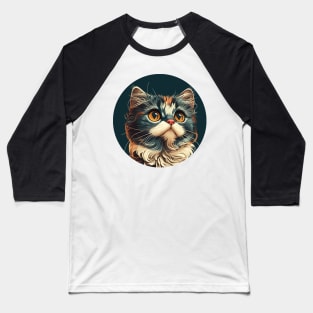 Purrfect Baby Cute Cat Face - Cat Lover Baseball T-Shirt